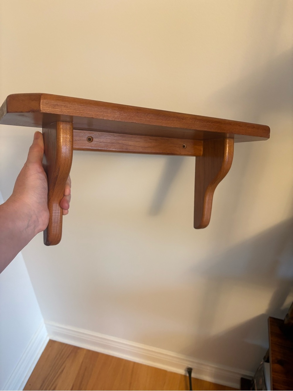 Vintage Solid Wood Wall Shelf